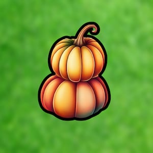 Stacked Pumpkins Cookie Cutter - Double Pumpkin Cookie Cutter - Fondant Cutter - Clay Cutter