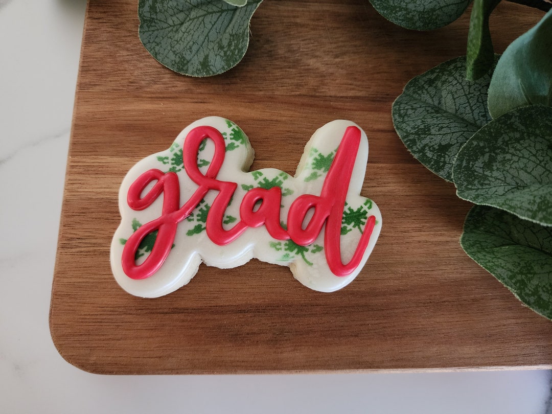 GRAD Cookie Cutter - Grad Cookies - Graduation Plaque- Name Plaque ...