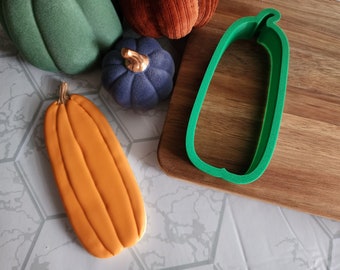 Skinny Pumpkin Cookie Cutter: Halloween Fondant & Clay Cutter