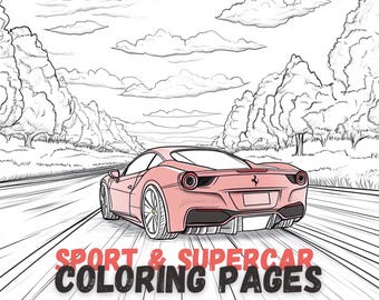 Sport & Supercar Ausmalbilder