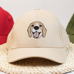 Custom Embroidered Dog Hat, Personalized Cat Hat, Vintage Baseball Cap, Custom Pet Face Embroidery Hat, Dog Mom Dad Hat, Pet Lovers Gifts