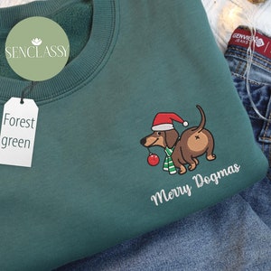 Dachshund Christmas Sweatshirt, Dachshund Christmas Shirt, Dog Lover Gift, Dachshund New Year Shirt, Christmas Crewneck, Dachshund Mom Shirt