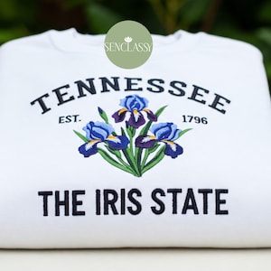 Embroidered Tennessee The Iris State Sweatshirt