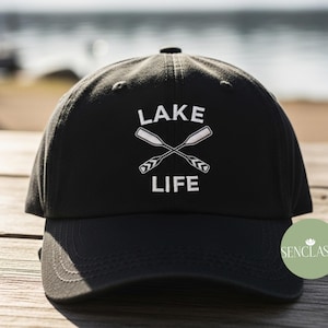 Lake Life Embroidered Trucker Hat, Custom Lake Bachelorette Party Cap, Bridesmaid Gift, Summer Bride Boating Hat, Nautical Wedding Favor