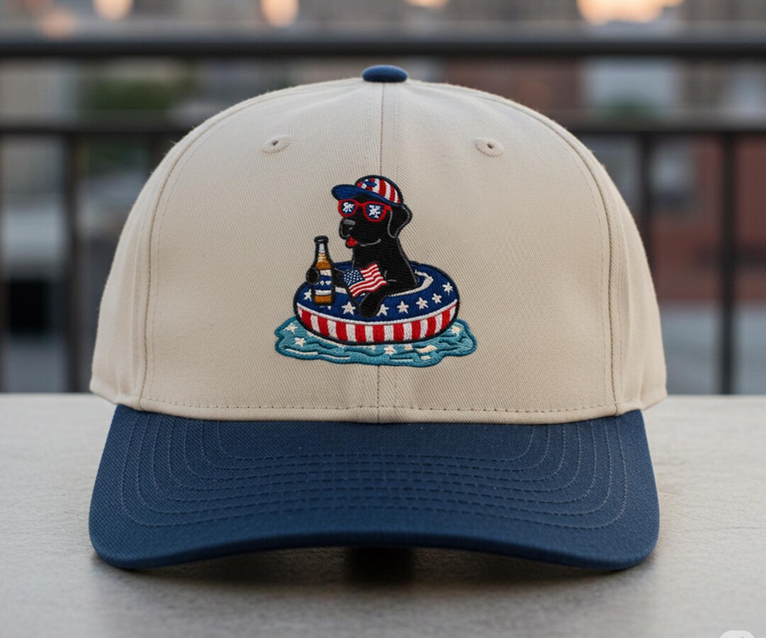 Secret Lab Hat Labrador Retriever Hat, Black Lab Dog Hat Embroidered, 4th of July ...