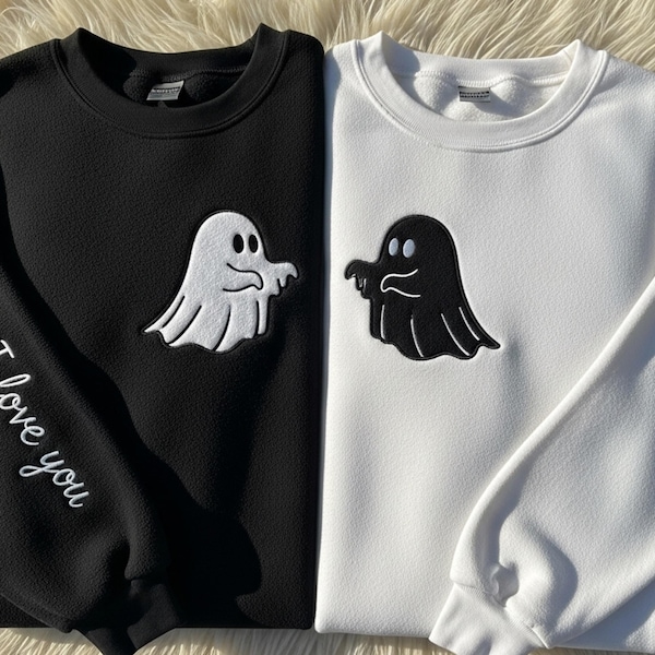 Ghost Paar Passendes besticktes Sweatshirt