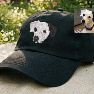Custom EMBROIDERED Pet Hat Using Pet Photo Personalized Dog Hat Custom Cat Hat Custom Pet Cap Dog Hat Custom Dog Baseball Cap Father's Day