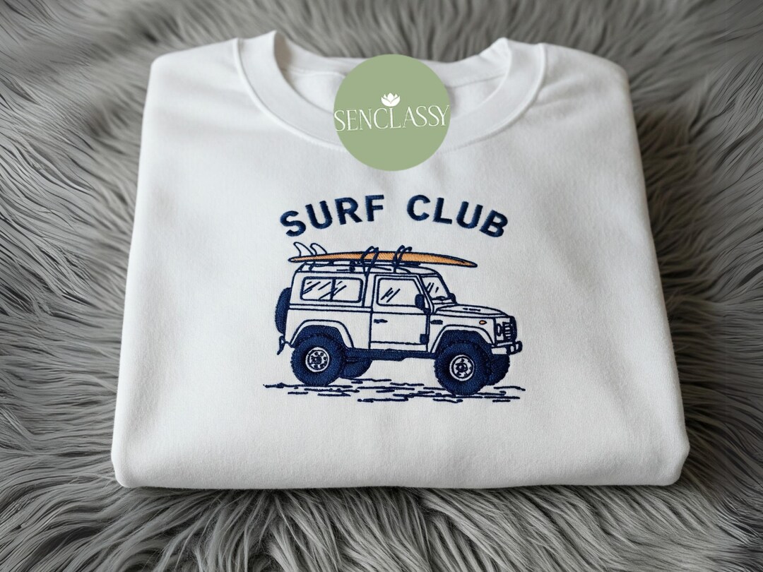Beach Surfing Pattern Print Women's Sweatshirt