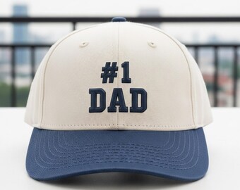 Number One Dad Embroidered Trucker Hat, 1 Dad Snapback Cap, Father’s Day Gift for Him, Best Dad Cap from , Trendy Summer Hat for Dad