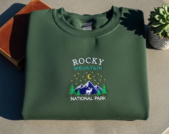 Rocky Mountain National Park Embroidered Shirt