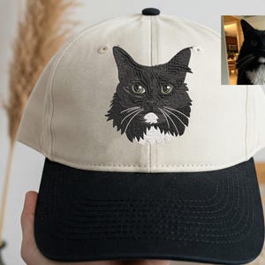 Custom EMBROIDERED Pet Hat Using Pet Photo Personalized Dog Hat Custom Cat Hat Custom Pet Cap Dog Hat Custom Dog Baseball Cap Father's Day
