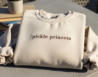 Pickle Princess Shirt, Cute Pickle Lover Tee, Funny Snack Foodie Shirt, Pickle Queen Top, Trendy  Pickle Shirt, Gift For Pickle Lovers