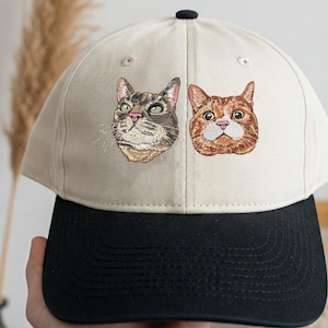 Custom EMBROIDERED Pet Hat Using Pet Photo Personalized Dog Hat Custom Cat Hat Custom Pet Cap Dog Hat Custom Dog Baseball Cap Father's Day