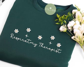 Embroidered Respiratory Therapy Shirt, RT Grad Gift, Lung Therapist Tee, Critical Care Crewneck, ICU RT Life Shirt, Medical Sweatshirt