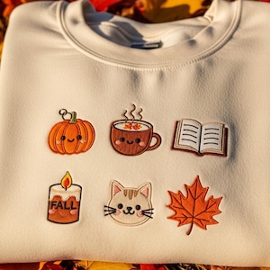 Cozy Season Embroidered Sweatshirt, Cozy Season Sweatshirt, Autumn Sweatshirts, Sweatshirts for Her, Fall Sweatshirt, Cozy Autumn Shirt