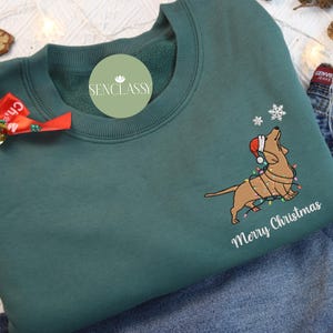 Dachshund Christmas Sweatshirt, Dachshund Christmas Shirt, Dog Lover Gift, Dachshund New Year Shirt, Christmas Crewneck, Dachshund Mom Shirt