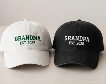 Anpassad broderad pappahatt med motiv från morfar, personlig basebollkeps till morfar, present till honom, fars dag-morfarhatt, klassisk utomhuskeps