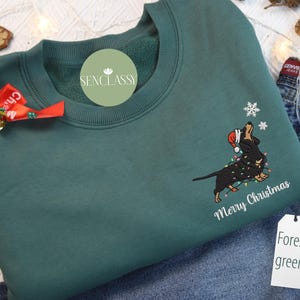 Dachshund Christmas Sweatshirt, Dachshund Christmas Shirt, Dog Lover Gift, Dachshund New Year Shirt, Christmas Crewneck, Dachshund Mom Shirt