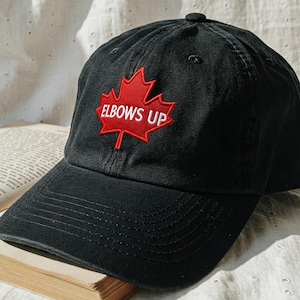 Elbows Up Baseball Cap Canada Pride Hat Canadian Gift Idea Hat Maple Leaf Pride Canada Souvenir Political Statement