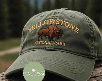 Yellowstone National Park Embroidered Cap hat baseball hat nature hat mountain hat camping hat, Anti Trump Resist Cap For Dad Save Our Park