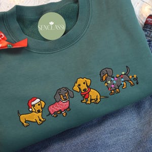 Dachshund Christmas Sweatshirt, Dachshund Christmas Shirt, Dog Lover Gift, Dachshund New Year Shirt, Christmas Crewneck, Dachshund Mom Shirt