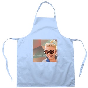 Roadtripping Ruth Classic Print Cotton Unisex Apron. Kitchen Wear, Cooking, Gifting, Souvenir image 4