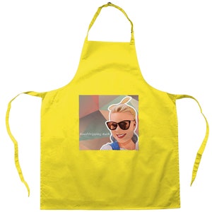 Roadtripping Ruth Classic Print Cotton Unisex Apron. Kitchen Wear, Cooking, Gifting, Souvenir image 5