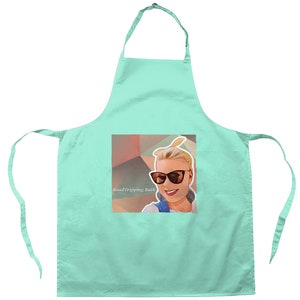 Roadtripping Ruth Classic Print Cotton Unisex Apron. Kitchen Wear, Cooking, Gifting, Souvenir image 6