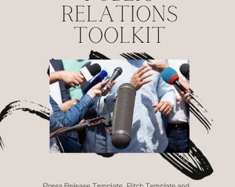 Media Toolkit-Press Release Template-Pitch Blueprint-Expert Strategies for Journalist Relationships-Pitching Techniques-Media Relations