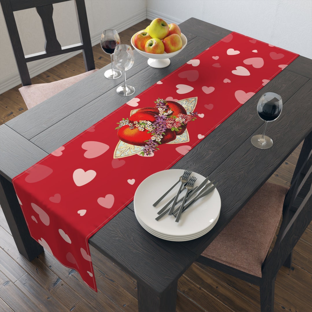 Valentine's Day Table Runnertimeless Romantic Table Decorlove Dining Decor/linensvalentines