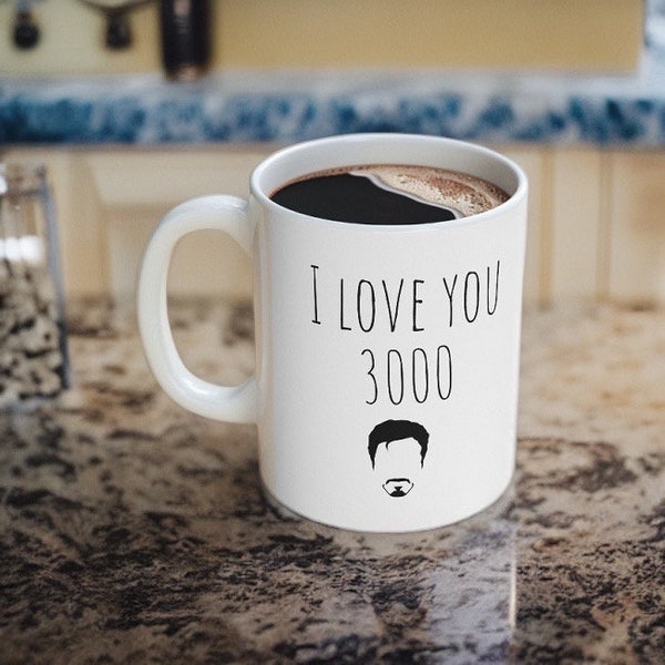 Geeky Coffee Mug - I love you 3000  inspired Mug  - Perfect Father's Gift - Geeky Dad Coffee Mug- Valentines Day gift - gifts for him/her