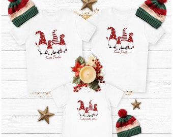 Team Santa Work Group Shirts - Santa's Little Helper Family Christmas Tee - Fun Group T-Shirts - Christmas Team Tees - Christmas Squad