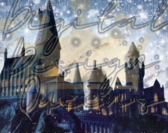 Wizard Castle/Background/Sublimation/Wrap/Design/Popular/Sparkly/Tumbler