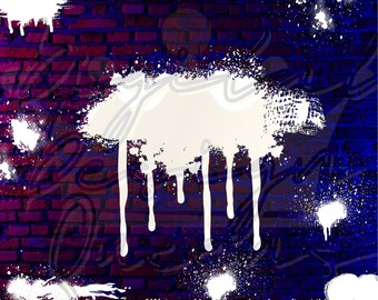 Graffiti Paint Wall/Gradiant/Background/Digital Image/Sublimation/Tumbler