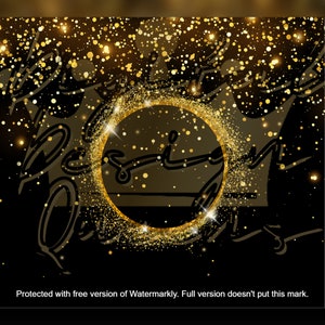 Schwarz und Gold Glitzer Design/Hintergrund/PNG/Sparkly/Sublimation/Wrap/Becher