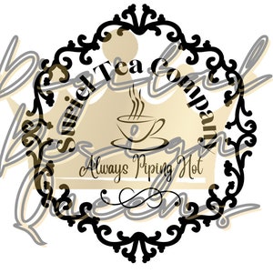 Suriel Tea Company/Piping Hot Tea/ACOTAR Inspired/SVG/PNG/Transparent