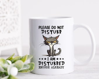 Caution Disturbed Cat Ahead! - Warning Highly Disturbed Feline Territory - Catnip for Chaos Disturbed Cat Mug - Do not disturb Feline Frenzy