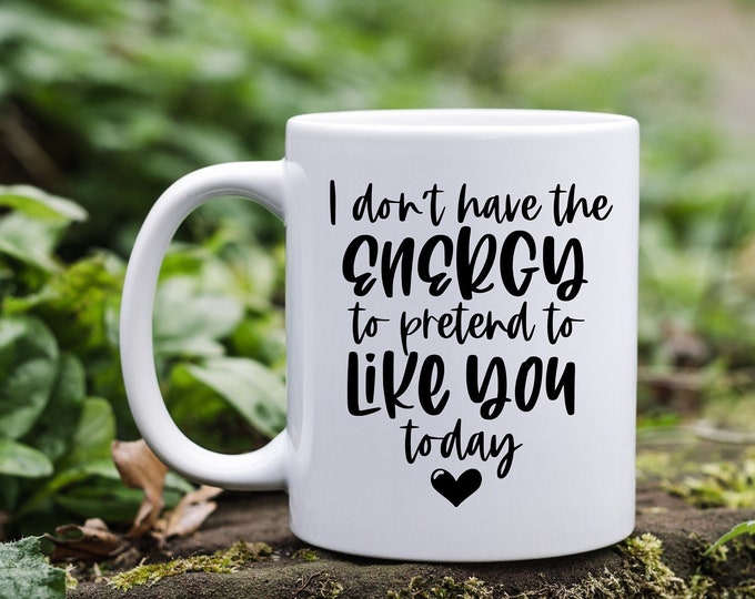 Zero Tolerance for Fakeness Mug - Keeping It Honest Mug - Just Being Myself Mug - Keeping It Real Mug - No Time for Phonies  - Can't Fake It