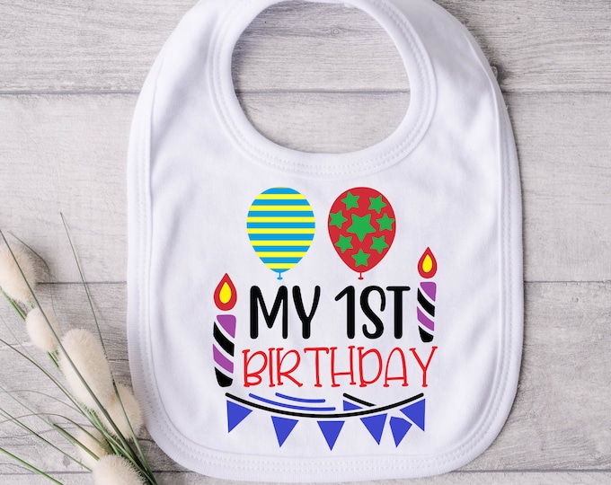 Look Who's One Today Bib - One-derful Year - It's My First Birthday! - Celebrating One Year of Awesomeness Bib - Officially One!
