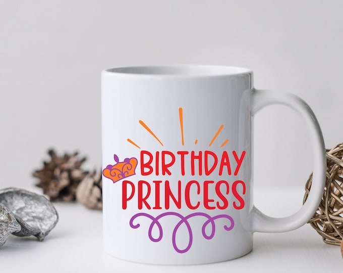 Happy Birthday, Your Highness The Princess Mug - Feel Like a True Princess on Your Birthday with this Mug - A Birthday Fit for a Princess