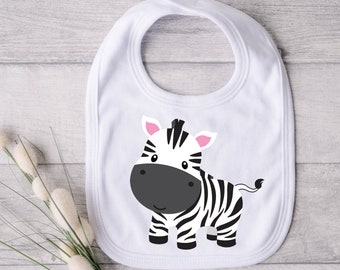 Stripe-tastic Zebra Bib - Striped Zebra Magic - Zebra Stripes Delight - Zebra Safari Chic - Bold and Beautiful: The Striped Zebra Bib