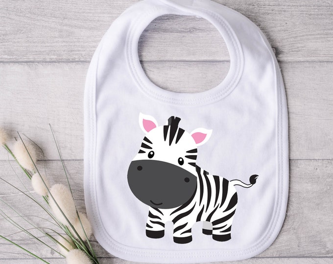 Stripe-tastic Zebra Bib - Striped Zebra Magic - Zebra Stripes Delight - Zebra Safari Chic - Bold and Beautiful: The Striped Zebra Bib