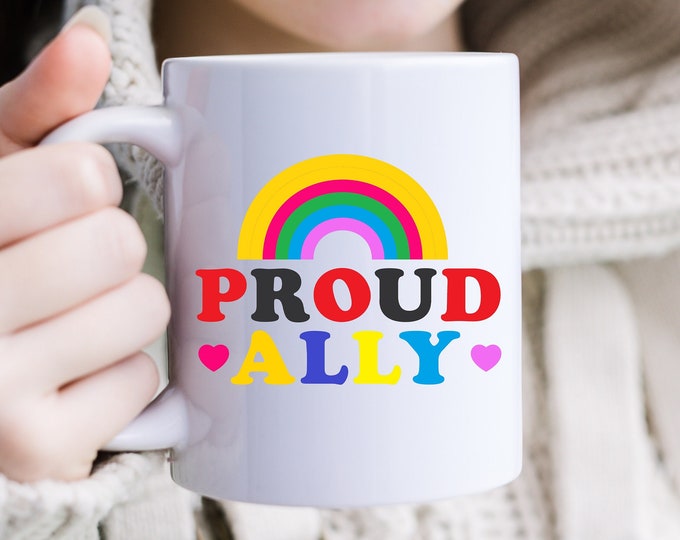 Rainbow Supporter Standing Strong with the LGBTQ Community - Rainbow Advocate Spreading Love and Acceptance - Together in Pride Proud Ally