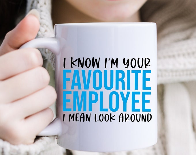 Employee of the Year Look Who's Got the Mug - Boss's Pet - Office Favorite - Coffee Cup of Champions - Top Dog in the Office -
