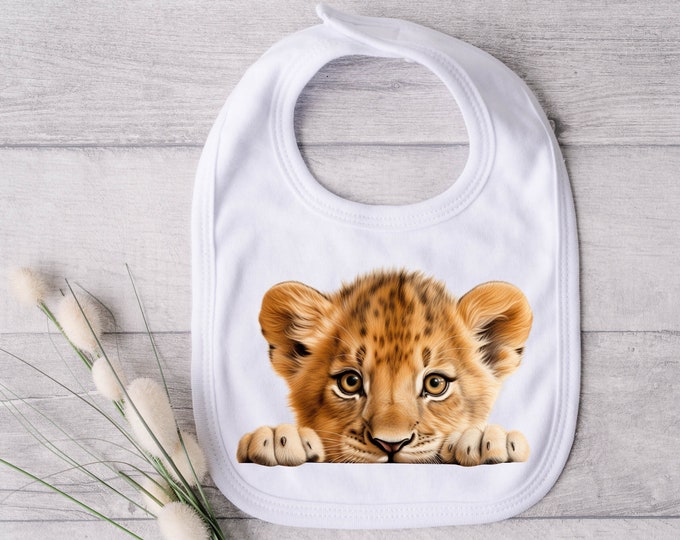 Tiny Tots of the Animal Kingdom - Cute Creatures Bib Collection - Mini Menagerie Bib Collection - Adorable Animal Babies - Baby Zoo Crew