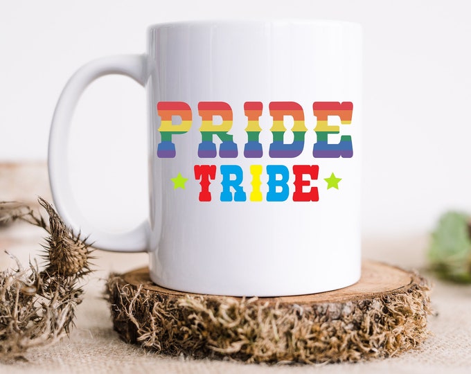 Rainbow Unity The Colourful Pride Tribe Mug - Happiness in Every Sip Pride Tribe Mug - Spectrum of Love A Colourful Pride Mug for All