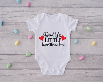 Heartbreaker in Training - Miniature Heartthrob - Daddy's Little Charmer - Little Heart Robber - Sweetheart in Training - Tiny Troublemaker