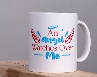 The Angel's Embrace Mug A Comforting Reminder of Loved Ones - In Loving Memory An Angel Watches Over Us - In Memory of a Special Someone