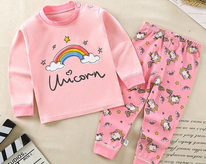 Pretty in Pink Unicorn Pyjama Delight - Unleash Your Inner Unicorn - Magical Dreams Pink Unicorn PJs - Mythical Nights Pink Unicorn Jammies