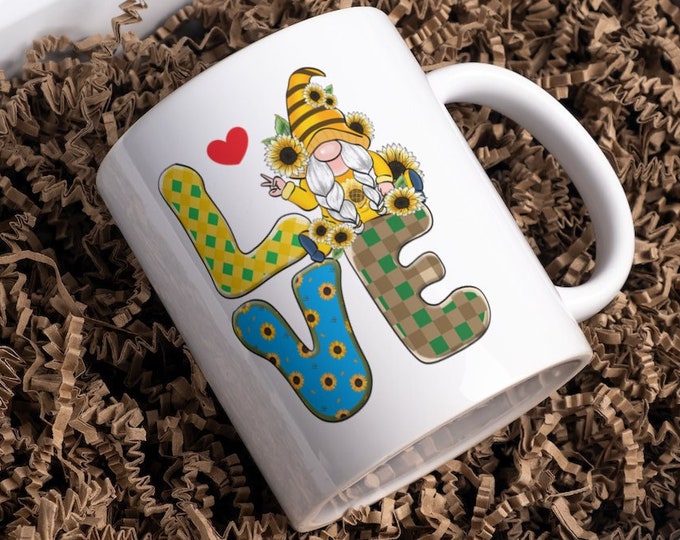 A Gnome-tastic Love Mug for Your Morning Coffee - Gnome-madness Mug - Love your Gnome - Gnome point in Love - The Mug with a Gnome-y Twist